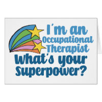 Super Occupational Therapist Cute OT Card