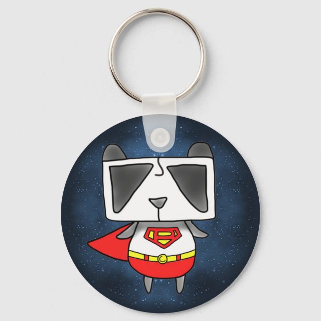 Super Panda Keychain (Front)
