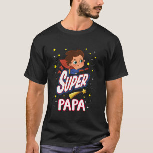 Super Papa Funny Superhero Family Mother s Day Lon T-Shirt