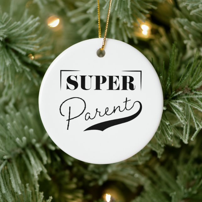 Super Parent Ceramic Ornament (Tree)