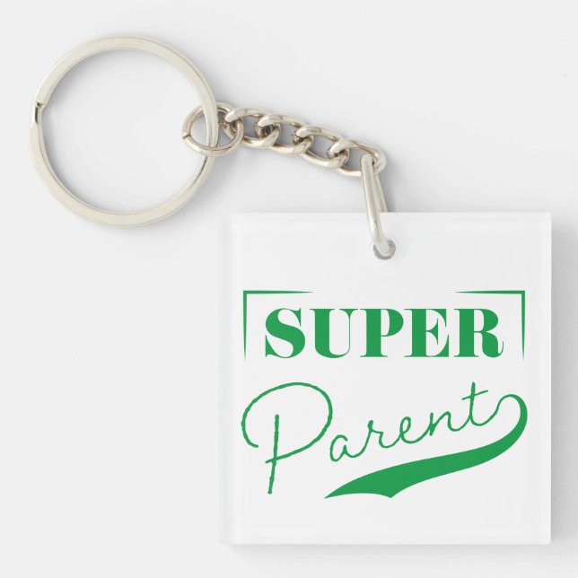 Super Parent Keychain (Front)