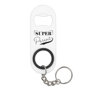 Super Parent Keychain Bottle Opener