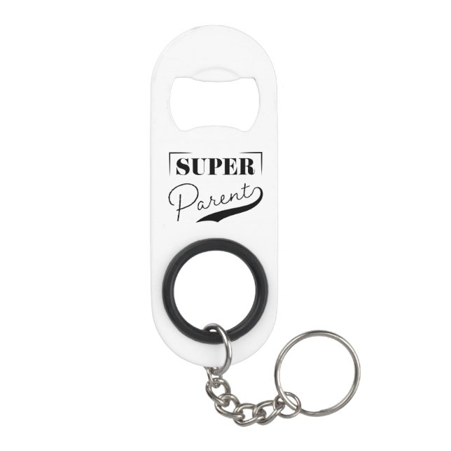 Super Parent Keychain Bottle Opener (Back)