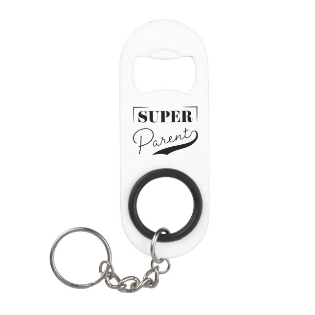 Super Parent Keychain Bottle Opener (Front)