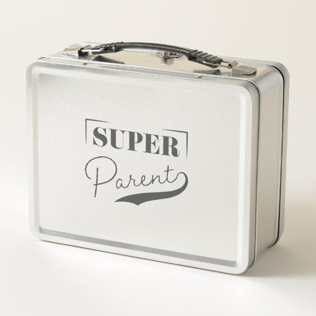 Super Parent Metal Lunch Box (Back)