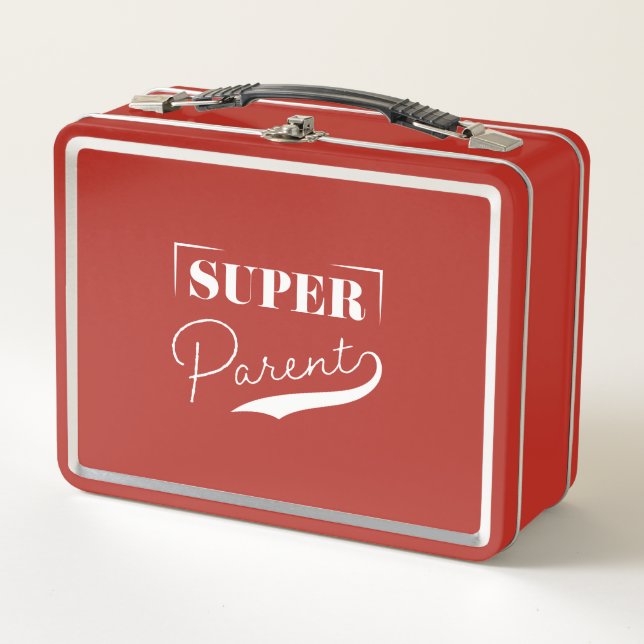 Super Parent Metal Lunch Box (Front)