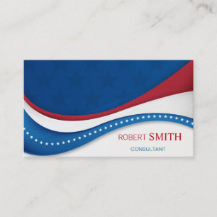 Super Patriotic USA Arrière - plan Carte de visite
