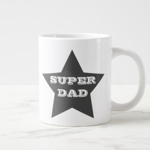 SUPER PÈRE  Gray Star Jumbo Mug