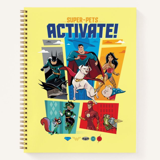 Super-Pets & Justice League - Activate! Notebook (Front)
