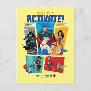 Super-Pets & Justice League - Activate! Postcard