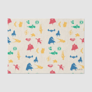 Super-Pets & Justice League Silhouette Pattern Tissue Paper