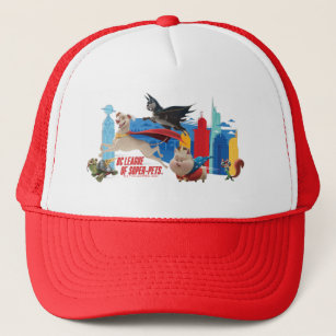 Super-Pets Patrolling Metropolis Trucker Hat
