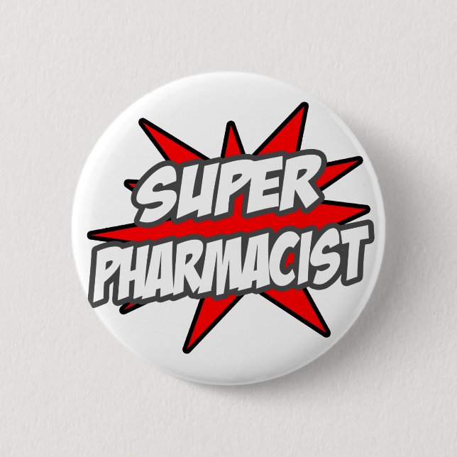 Super Pharmacist 2 Inch Round Button (Front)