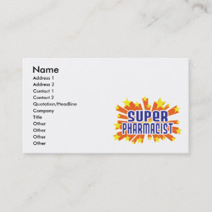 Super Pharmacist Business Card
