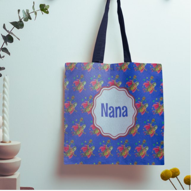 Super Pickleman Funny Dark Blue Personalized Tote Bag (Personalize it with name, initials or message!)