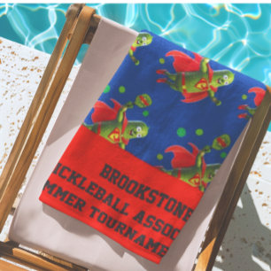 Super Pickleman Personalized Beach Towel