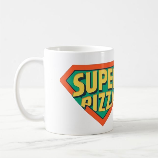 super pizza Classic Mug, 11 oz Coffee Mug (Left)