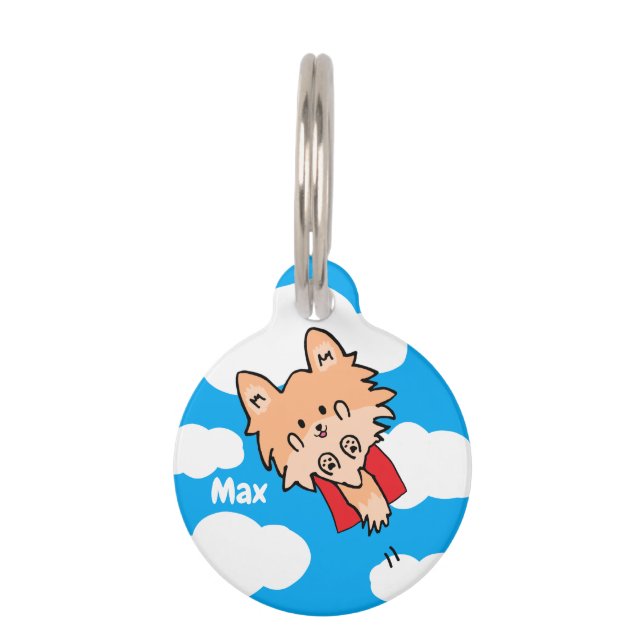 Super Pom Pet Tag (Front)