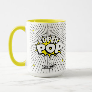 SUPER POP! Fun Superhero Personalized Pun Mug