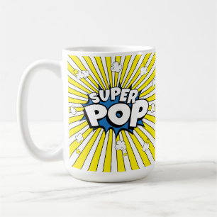 SUPER POP! Quirky Fun Comic Book Pop Art Pun  Coffee Mug