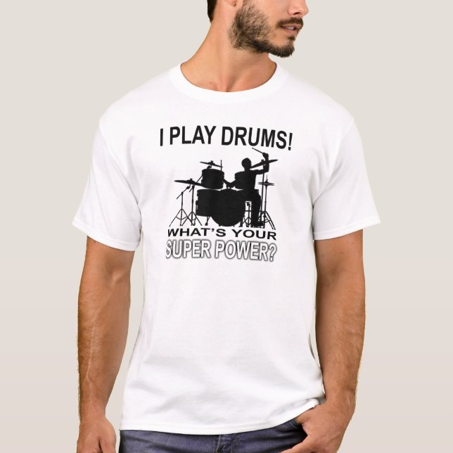 Super Power - White T-Shirt (Front)