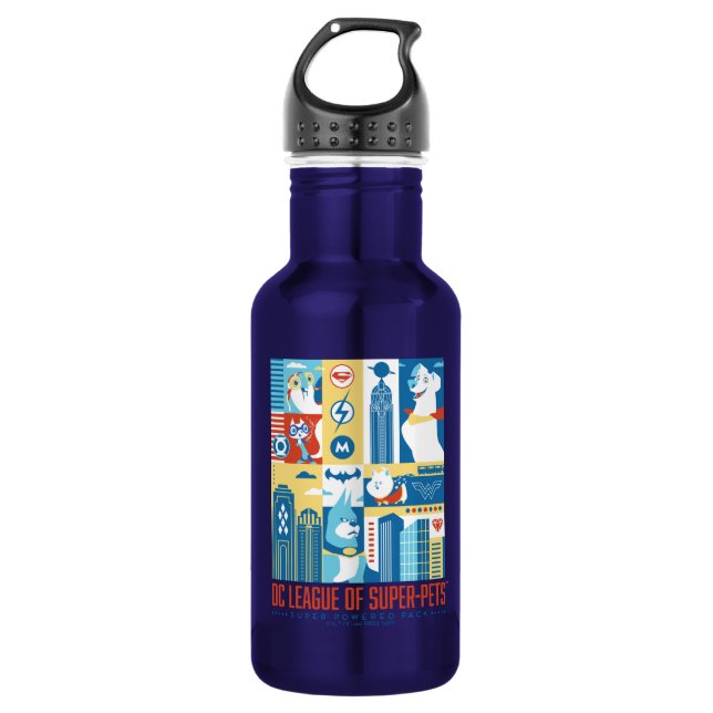 Super Powered Pack Art Deco Metropolis 532 Ml Water Bottle (Front)