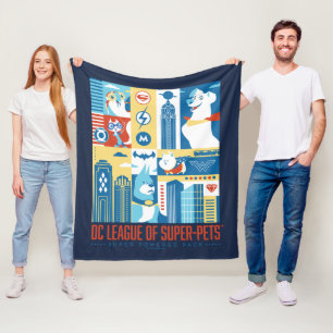 Super Powered Pack Art Deco Metropolis Fleece Blanket