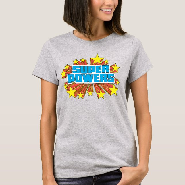 Super Powers™  Logo Blue T-Shirt (Front)
