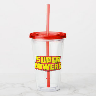 Super Powers™ Logo Yellow Acrylic Tumbler