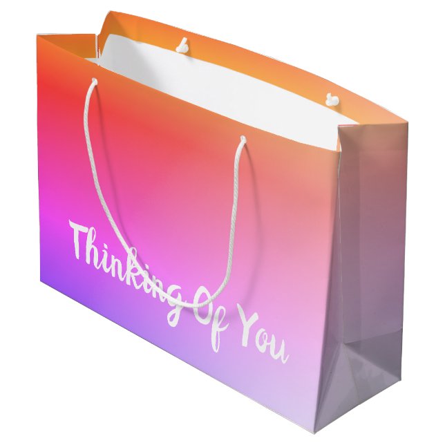 Super Pretty Thinking Of You Large Gift Bag (Back Angled)