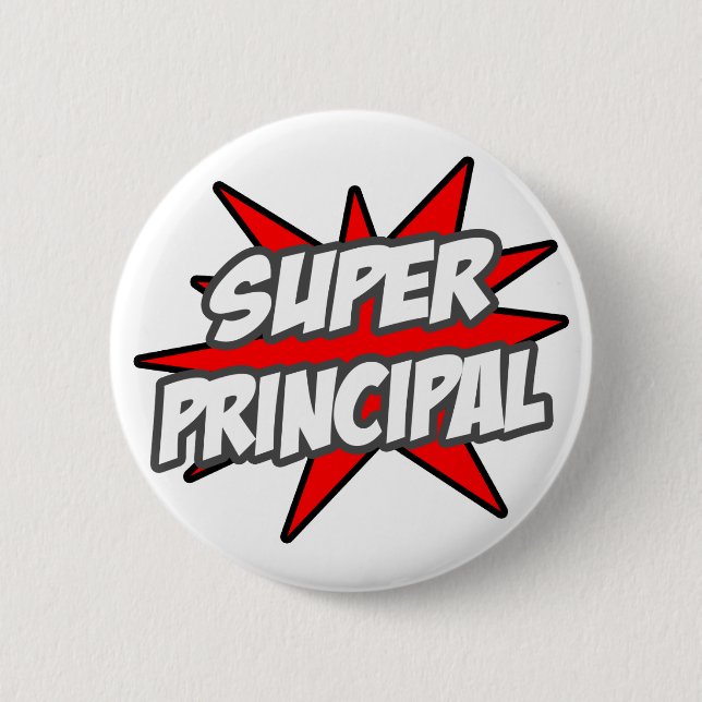 Super Principal 2 Inch Round Button (Front)