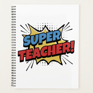Super Professeur Style Bande Dessinée