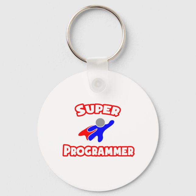 Super Programmer Keychain (Front)
