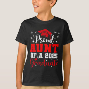 Super Proud Aunt Of 2025 Graduate Senior Graduatio T-Shirt