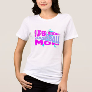 super proud baseball mom Tri-Blend shirt