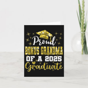 Super Proud Bonus Grandma Of 2025 Graduate Graduat Card