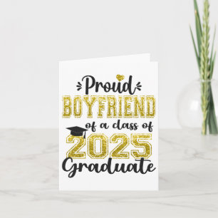 Super Proud Boyfriend Of 2025 Graduate Graduation  Card