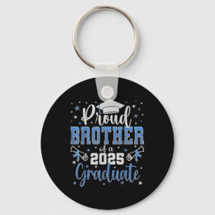 Super Proud Brother Of 2025 Graduate Graduation Fa Keychain