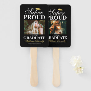 Super Proud Graduate Photo Hand Fan