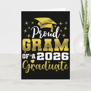 Super Proud Gram Of 2026 Graduate Senior Graduatio Card
