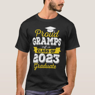 Super Proud Gramps Of 2023 Graduate Awesome Family T-Shirt