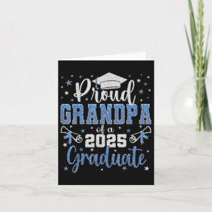 Super Proud Grandpa Of 2025 Graduate Graduation Fa Card