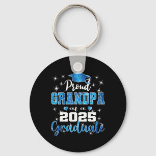 Super Proud Grandpa Of 2025 Graduate Graduation Fa Keychain