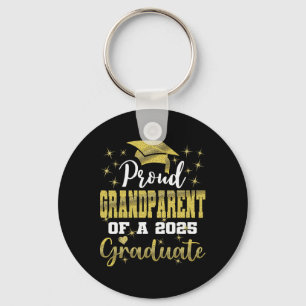 Super Proud Grandparent Of 2025 Graduate Graduatio Keychain