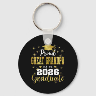 Super Proud Great Grandpa Of 2026 Graduate Graduat Keychain