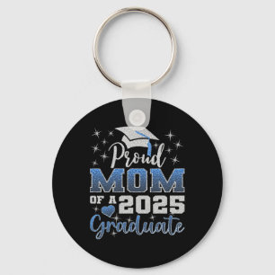 Super Proud Mom Of 2025 Graduate Awesome Family Co Keychain