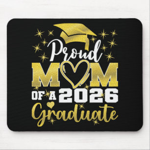 Super Proud Mom Of 2026 Graduate Senior Graduation Mouse Pad