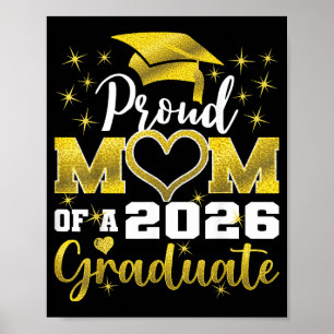 Super proud mom of 2026 graduate senior graduation poster