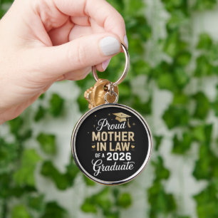 Super Proud Mother in Law of 2026 Graduate Keychain
