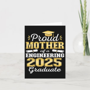 Super Proud Mother Of 2025 Engineering Graduate Fa Card